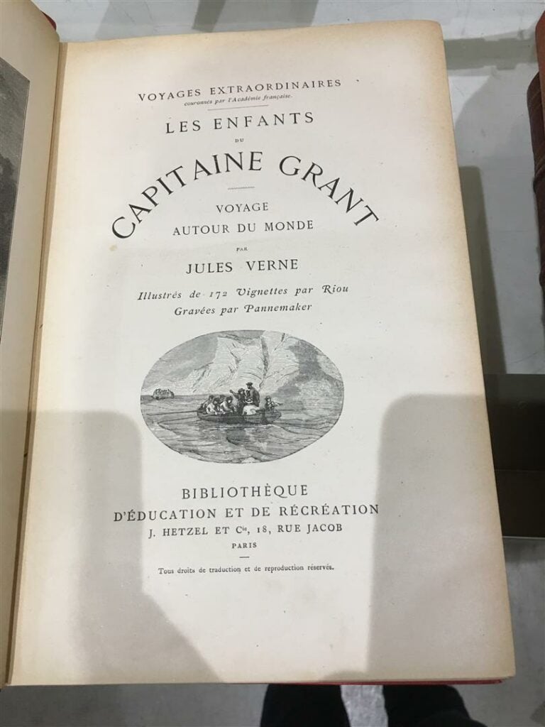 Jules Verne. Les Enfants du Capitaine Grant. Ill. de RIOU. Édition Hetzel, sans…
