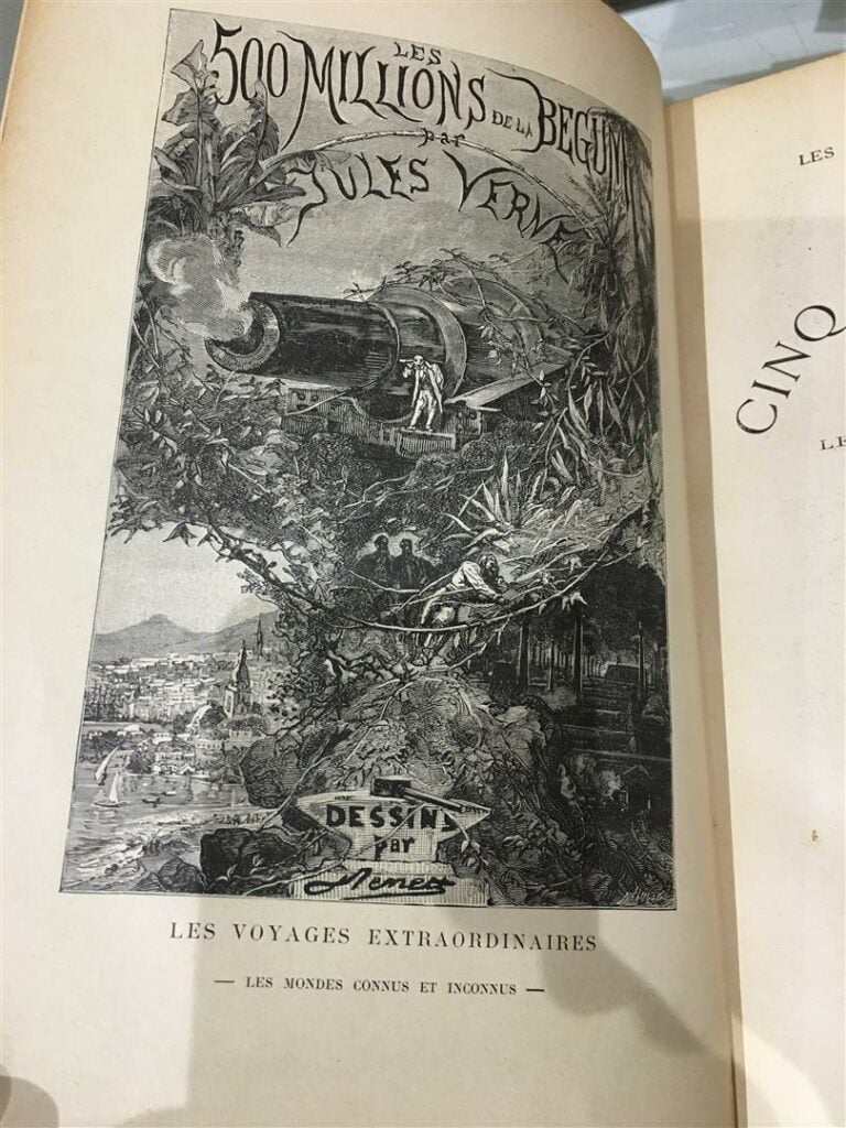 Jules Verne. Les Cinq cent millions de la Begum. Ill. de Léon BENETT. Édition H…