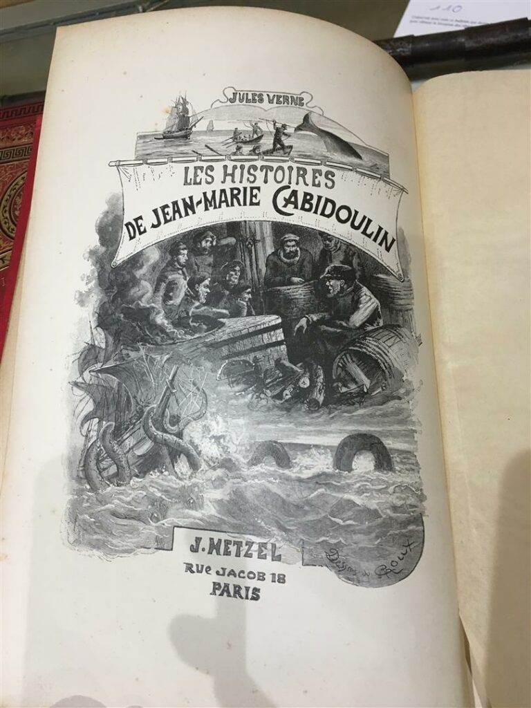 Jules Verne. Les Histoires de Jean Marie Cabidoulin. Ill. de George ROUX. Éditi…