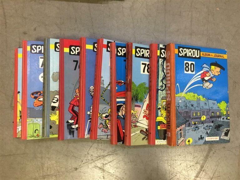 JOURNAL DE SPIROU. - Ensemble de reliures, n°71 à 80.