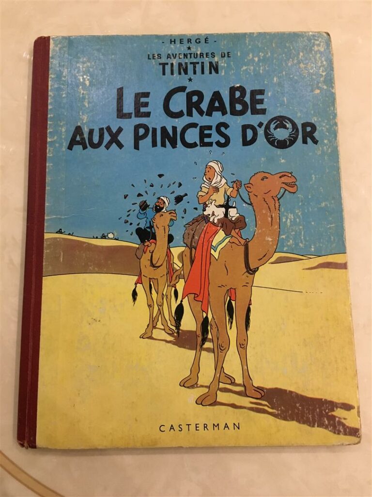 Ensemble de treize albums de Tintin, tirage des années 50: - - Le Trésor de Rac…