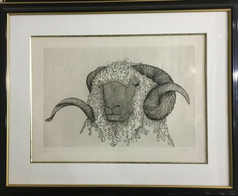 Jacques CORTELLARI (1942-2002). - Le Merinos - Gravure à l'eau-forte, numérotée…