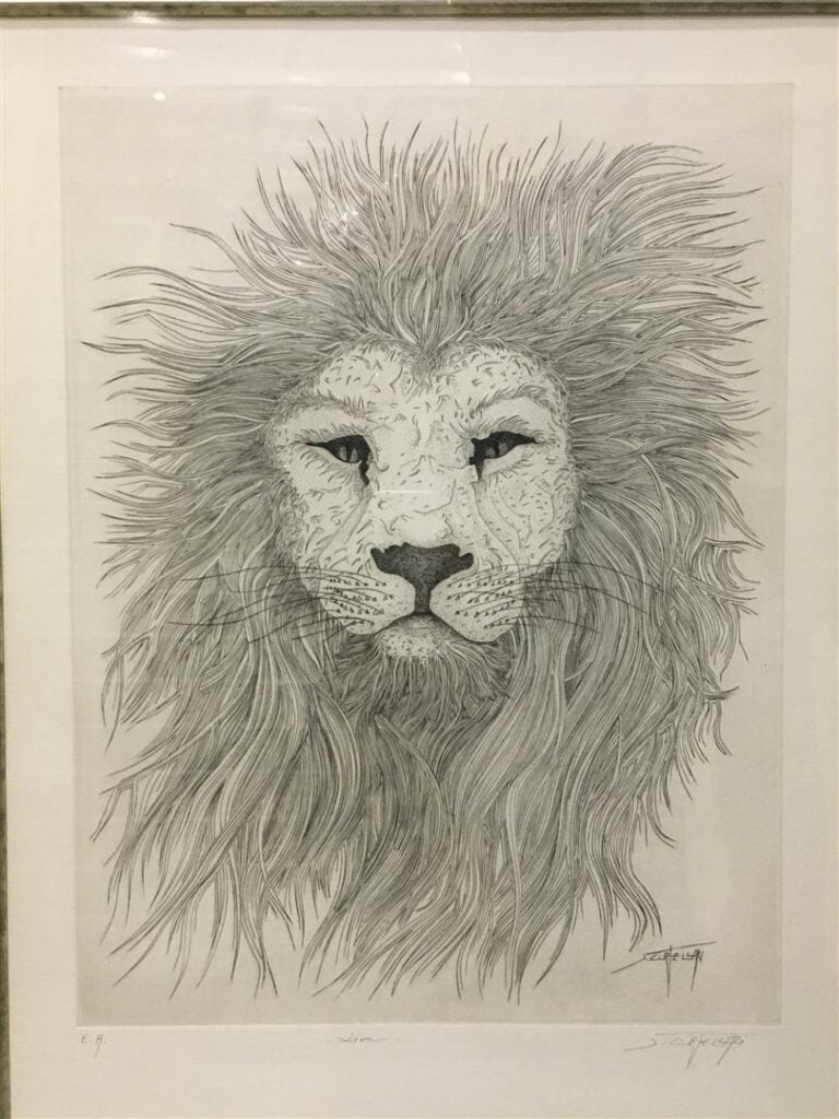 Jacques CORTELLARI (1942-2002). - Lion - Gravure à l'eau-forte, mentionnée E.A.…