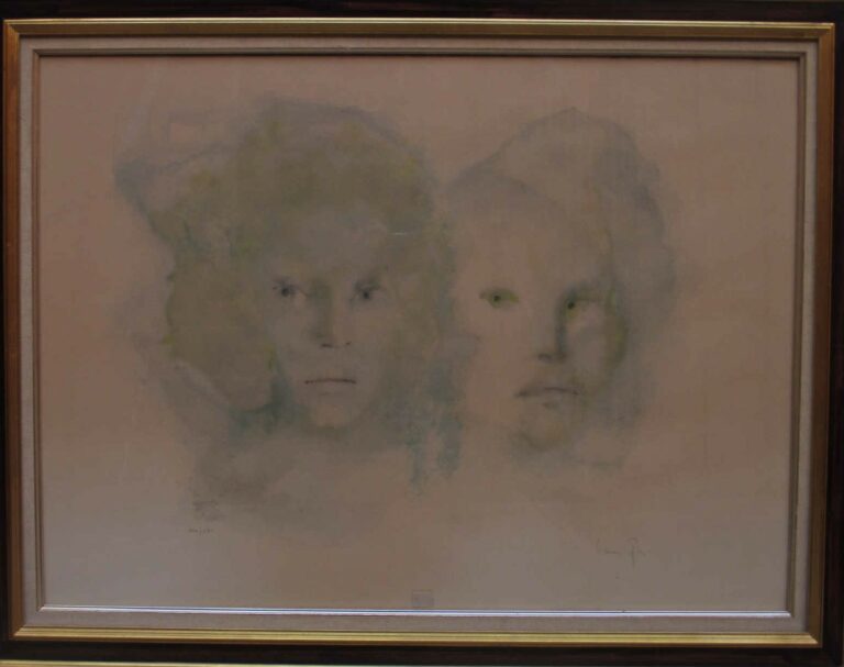 Leonor FINI (1908-1996) - Cynthia et son ombre - Lithographie, signée en bas à…