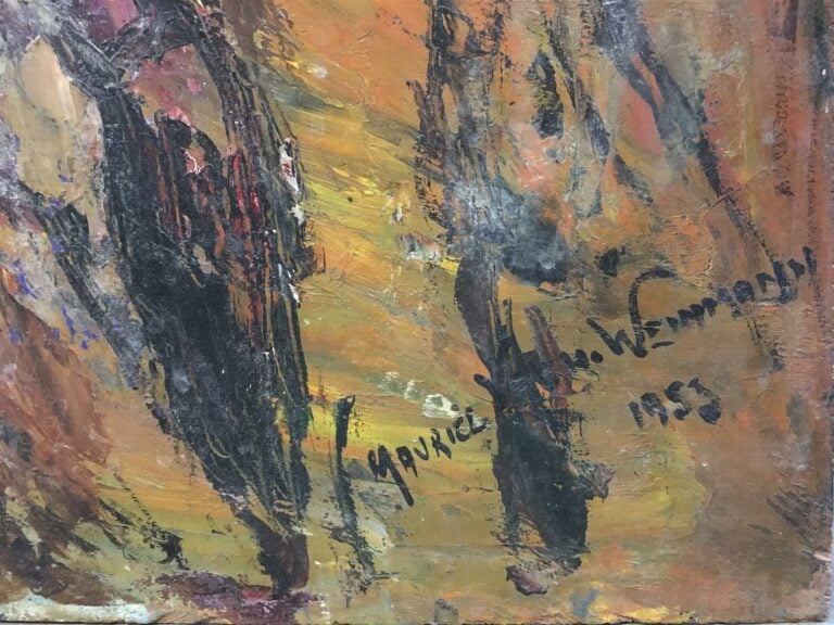 Maurice VAGH-WEINMANN (1899-1986). - Autoportrait, 1953 - Huile sur carton, loc…