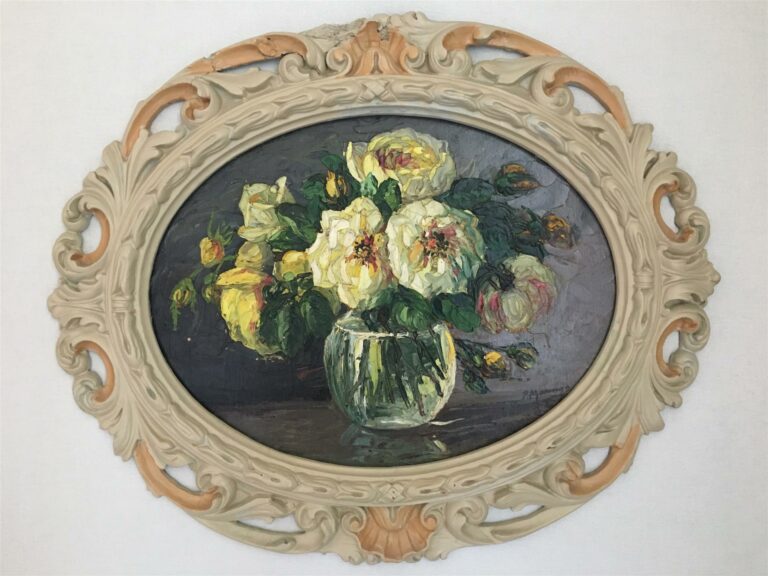 P. MARENGO (XXème siècle). - Vases de fleurs - Ensemble de trois pièces
