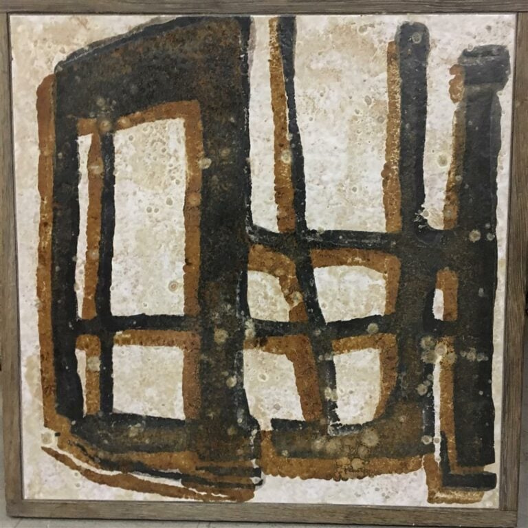 Ecole française vers 1950, dans le goût de Roger CAPRON. - Composition abstrait…