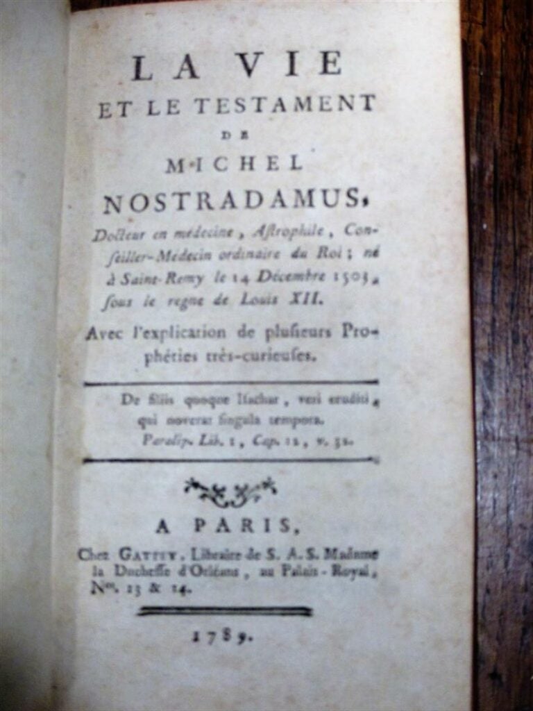[NOSTRADAMUS] [CHAVIGNY (Jean -Aimé)] - La Vie et le Testament de Michel Nostra…