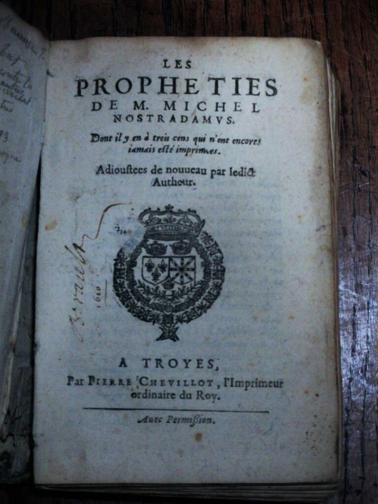 NOSTRADAMUS (Michel de) - Les Prophéties de M. Michel Nostradamus, dont il y en…