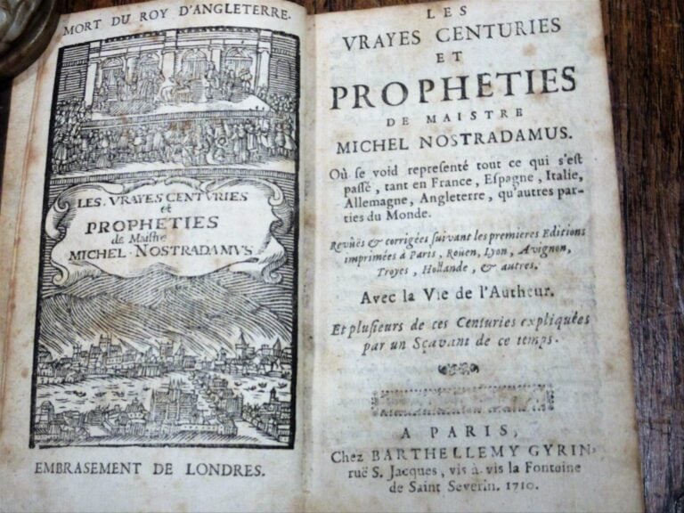 NOSTRADAMUS - Les vrayes centuries et prophéties de Maistre Michel Nostradamus…