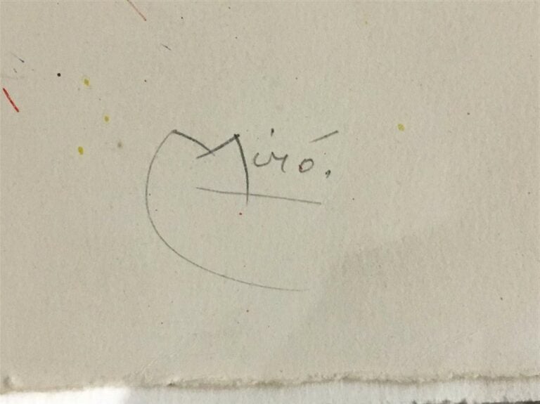 Joan MIRO (d'après). - "Musée de l'Athénée Genève". Poster for the exhibition "…