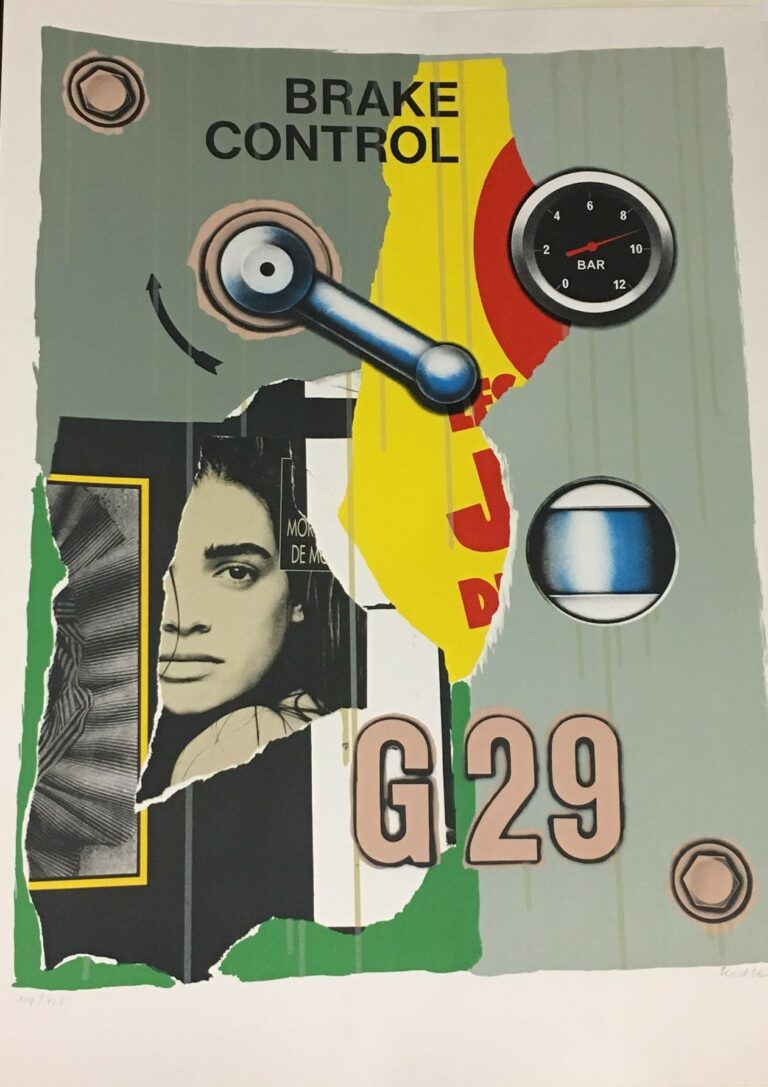 Peter KLASEN (Né en 1935) - "G 29" - Sérigraphie en couleurs, signée en bas à d…