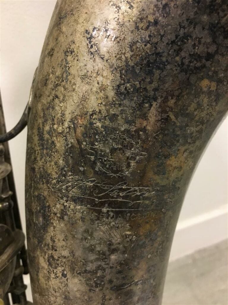 Saxophone ténor SELMER vintage, n°16207 (importante oxydation, en l'état, à rév…