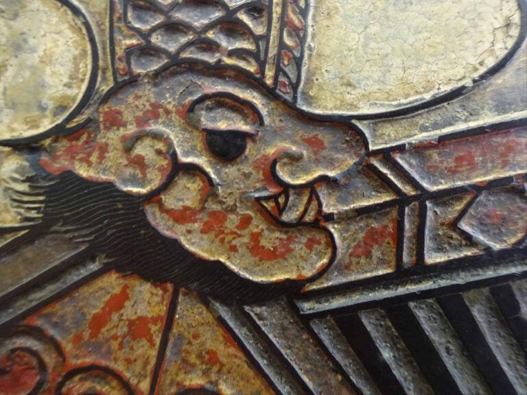 CABINET A DEUX VANTAUX DANS LE STYLE DES LAQUES DE COROMANDEL - Travail asiatiq…