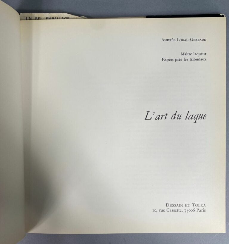 Documentation sur l'Art asiatique - Ensemble de deux livres comprenant : - - L'…