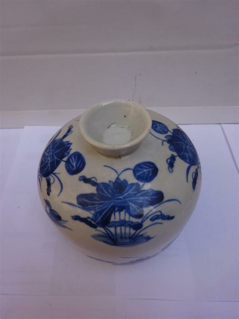 POT COUVERT EN PORCELAINE DITE "BLEU DE HUÊ" - Chine pour le Vietnam, Epoque dé…