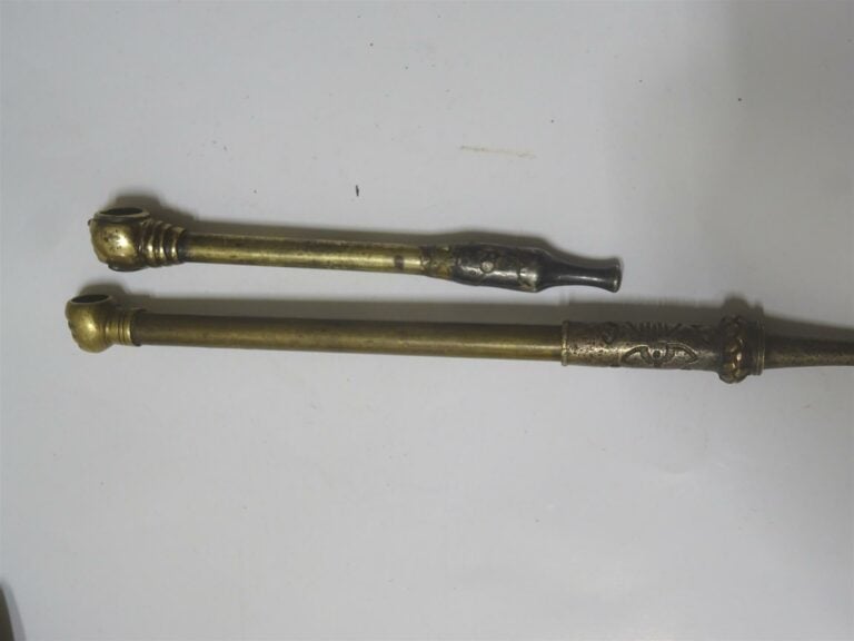 OPIUM - ACCUMULATION DE DOUZE (12) PIPES A OPIUM - Vietnam / Indochine, Epoque…