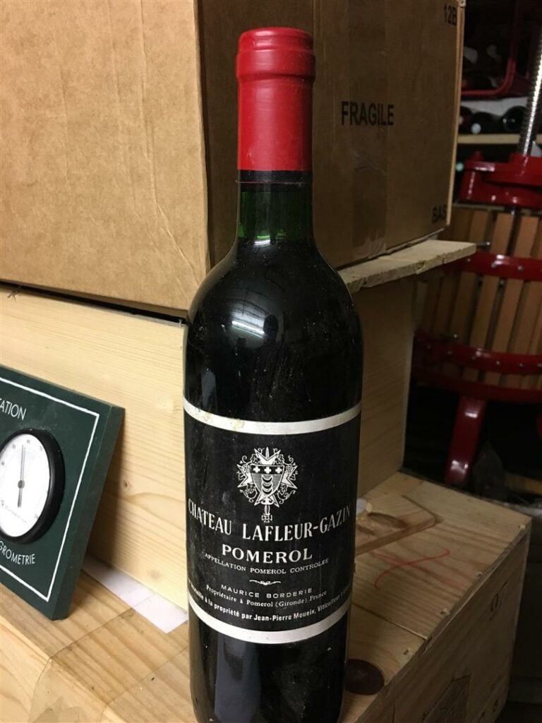 11 bouteilles, CHATEAU LAFLEUR-GAZIN, Pomerol, 1982, caisse bois.