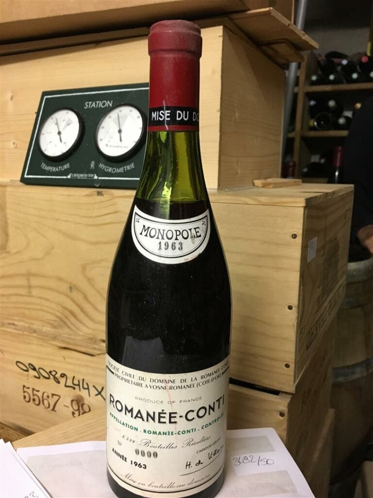 1 bouteille, ROMANEE-CONTI, 1963 (basse).