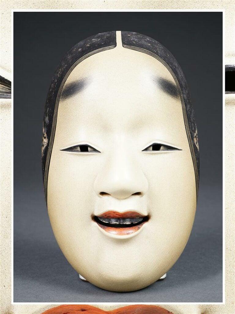 MASQUE DE JEUNE FILLE DE THEÂTRE NÔ, KO-OMOTE ?? - Japon, Période Showa - Masqu…