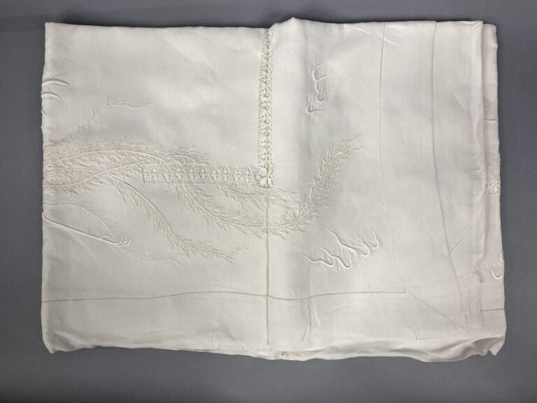 Chine, dans le goût chinois - Lot de tissus et broderies à décor de dragons, ca…