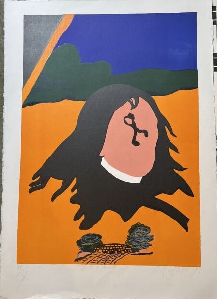 Eduardo ARROYO (1937-2018) - El Alamein, 1970 - Lithographie en couleurs sur vé…