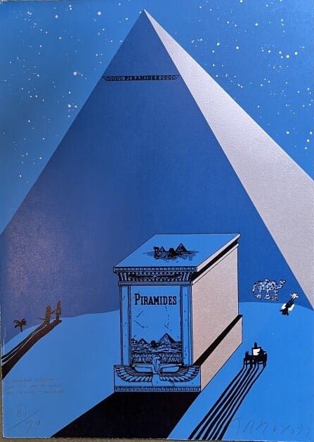 Eduardo ARROYO (1937-2018) - W. Churchill, Napoleone e Saul Steinberg all 'ombr…