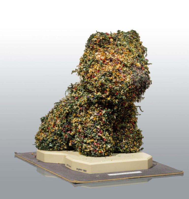 Jeff KOONS (1955-) ( d'après) - Puppy, 1992 - Matériaux mixtes (résine, fleurs…