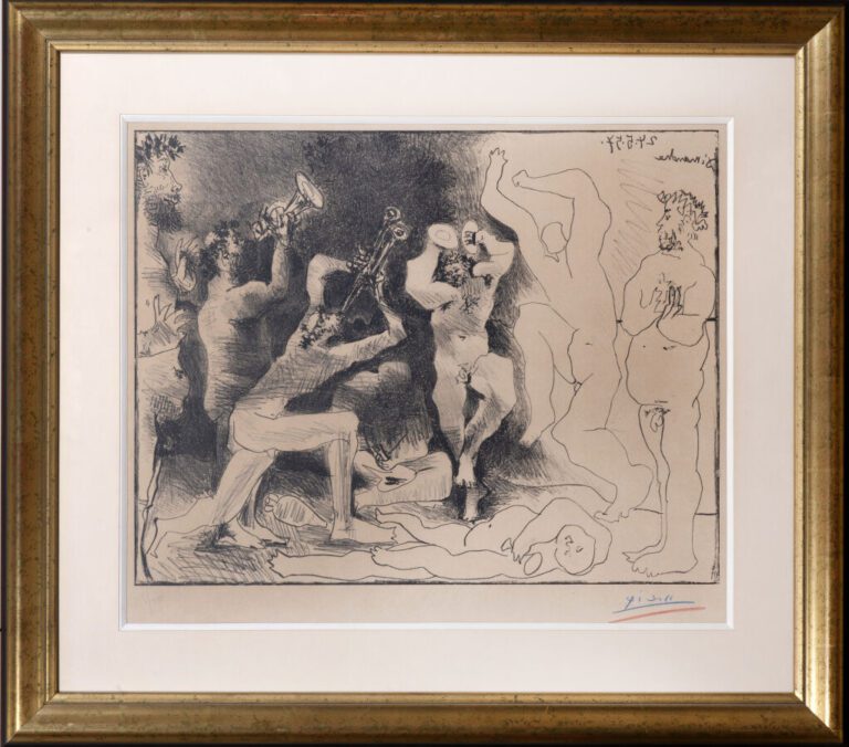 Pablo PICASSO (1881-1973) - La danse des faunes, 1957 (Bloch 830) - Lithographi…