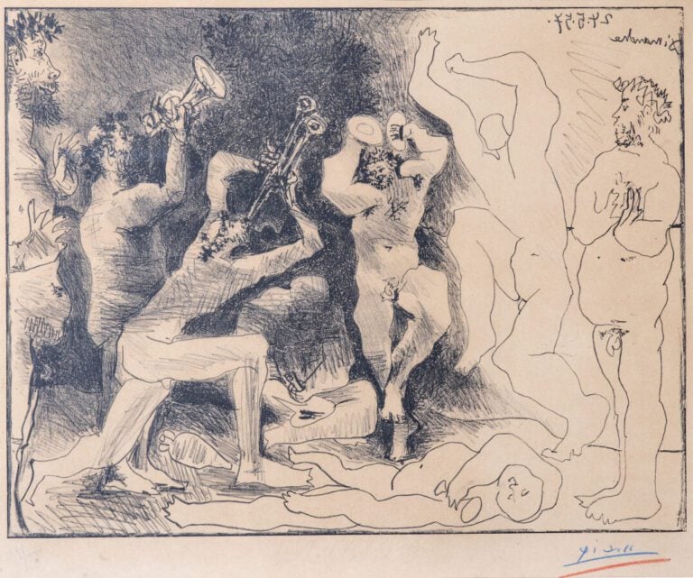 Pablo PICASSO (1881-1973) - La danse des faunes, 1957 (Bloch 830) - Lithographi…