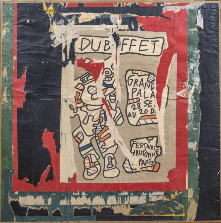 Raymond HAINS (1926-2005) - Coucou bazar, rue de Canettes, 1973 - Affiche lacér…