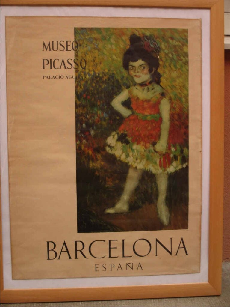 Affiche Museo Picasso, Palacio Aguilar. - Barcelona Espana. - A vue : 73 x 54 c…