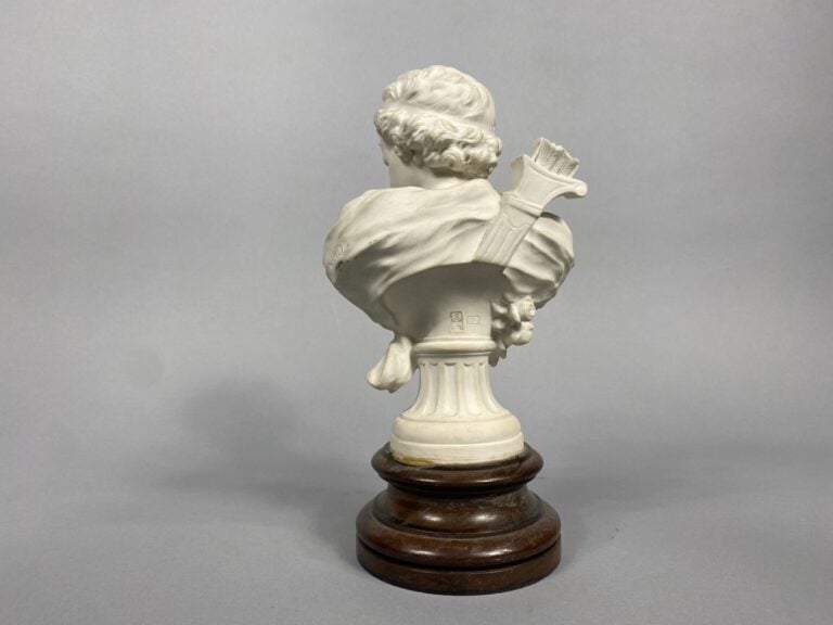 Agathon LÉONARD (1841-1923), d'après - Buste de jeune homme au carquois - Epreu…