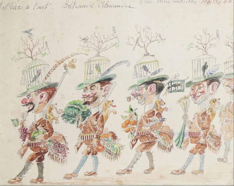 Alexandre BELTRANDI ? - "Les tire à tout", projet de costumes pour le carnaval…