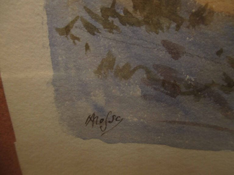 Alexis MOSSA (1844-1926) - Carrière abandonnée - Aquarelle sur papier. - Signée…