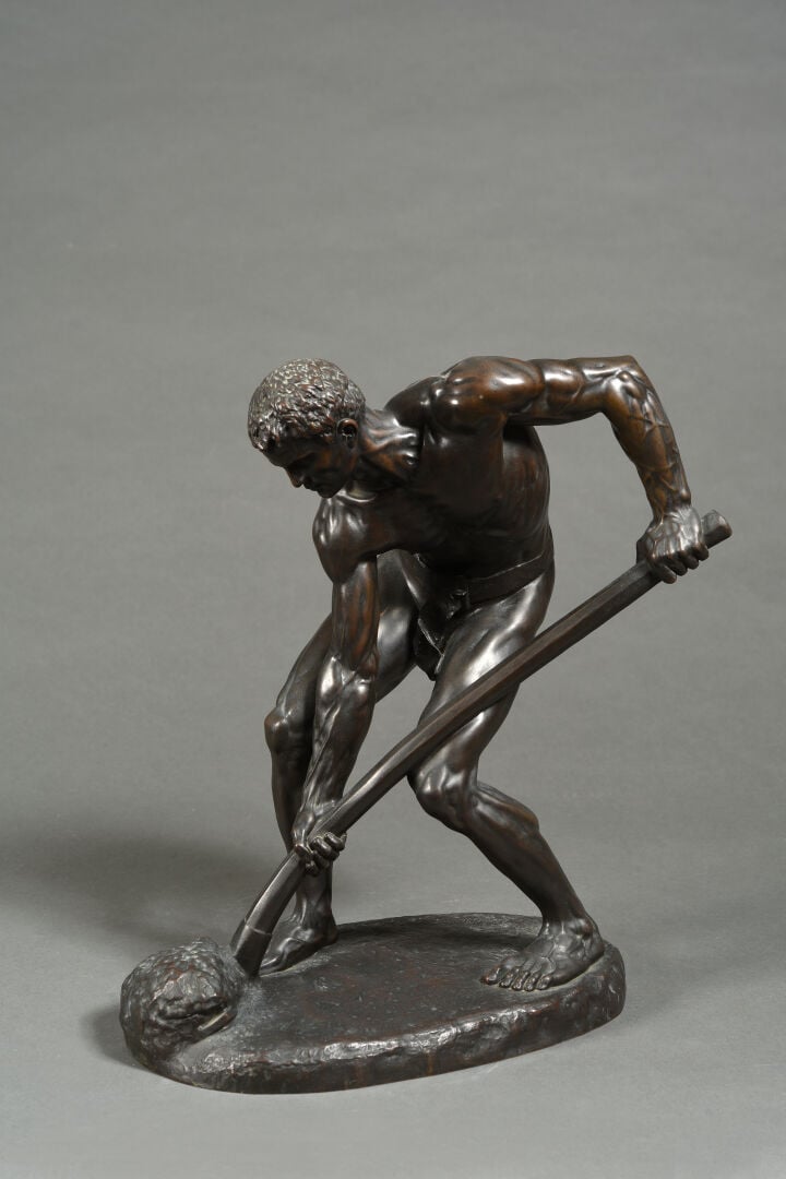 Alfred BOUCHER (1850-1934), d'après - Le terrassier - Epreuve en bronze à patin…