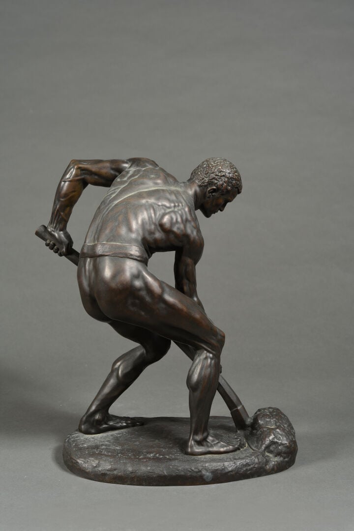 Alfred BOUCHER (1850-1934), d'après - Le terrassier - Epreuve en bronze à patin…