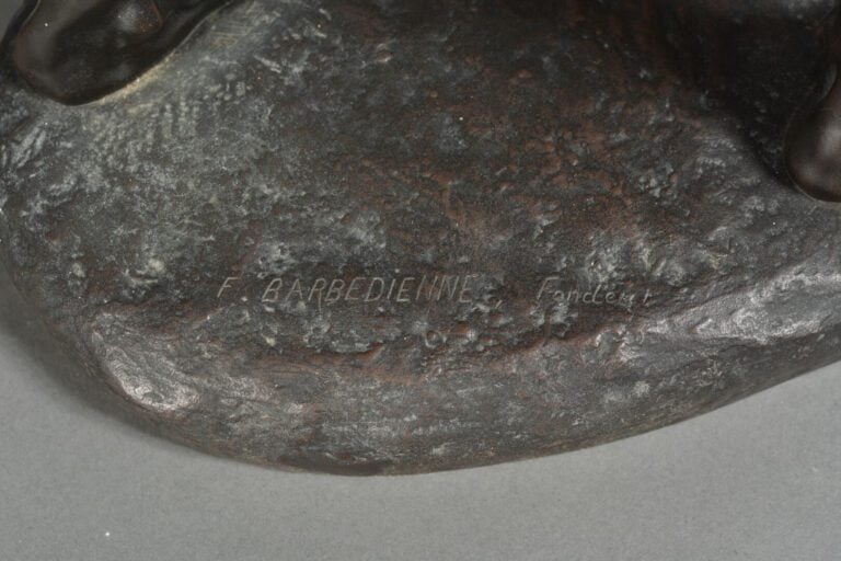 Alfred BOUCHER (1850-1934), d'après - Le terrassier - Epreuve en bronze à patin…