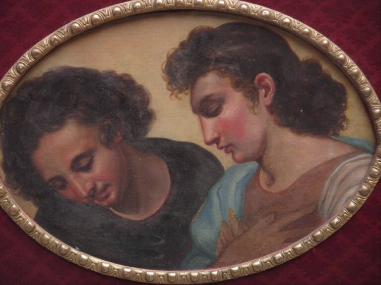 ANONYME - Portraits d'homme - Huile sur toile. - A vue : 33 x 50 cm
