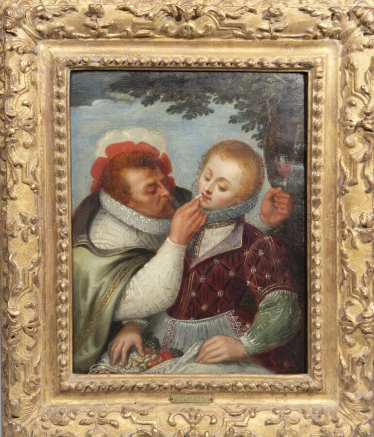 Attribué à Otto van VEEN dit Otto Venius (1557-1629) - Allégories des cinq sens…