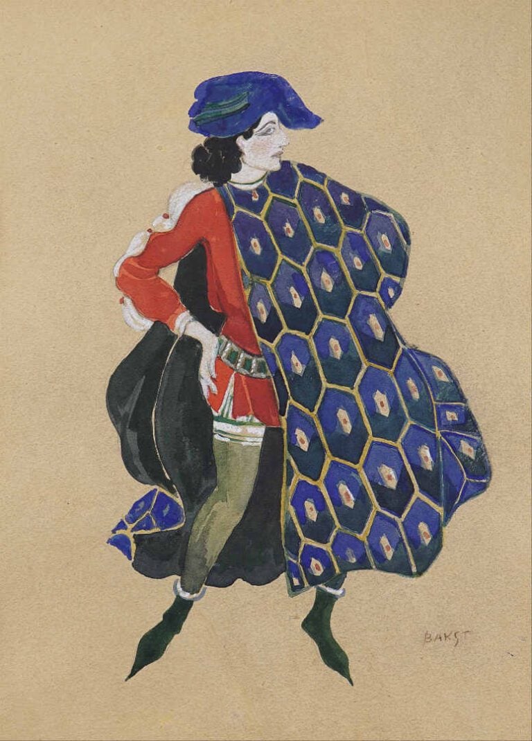 BAKST Léon attribué à - Costume porté par Ida Rubinstein dans Le Martyre de sai…