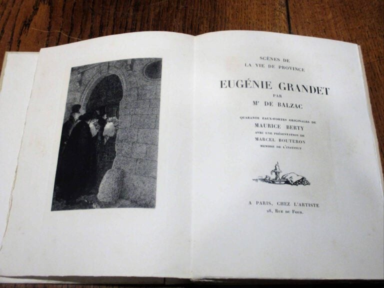 BALZAC (Honoré de). - Eugénie Grandet. Présentation de Marcel Bouteron. 40 eaux…