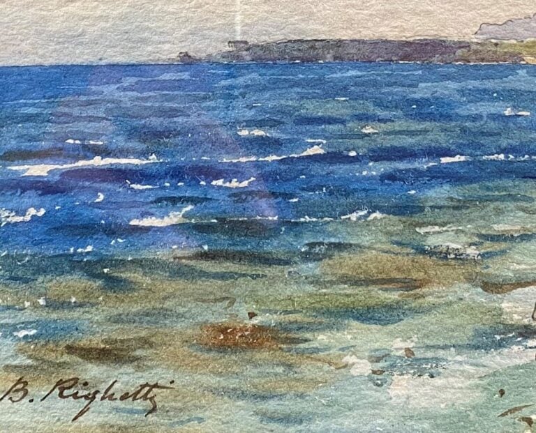 Bernard Antoine RIGHETTI (1882-1965) - Ensemble de quatre aquarelles sur papier…
