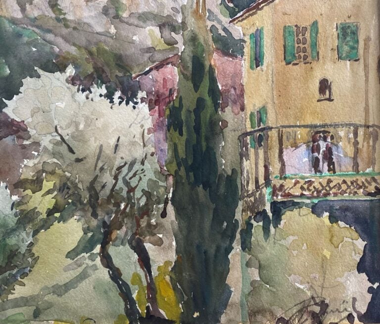 Bernard Antoine RIGHETTI (1882-1965) - Ensemble de quatre aquarelles sur papier…