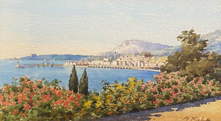 Bernard Antoine RIGHETTI (1882-1965) - Ensemble de quatre aquarelles sur papier…