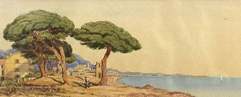 Bernard Antoine RIGHETTI (1882-1965) - Ensemble de quatre aquarelles sur papier…