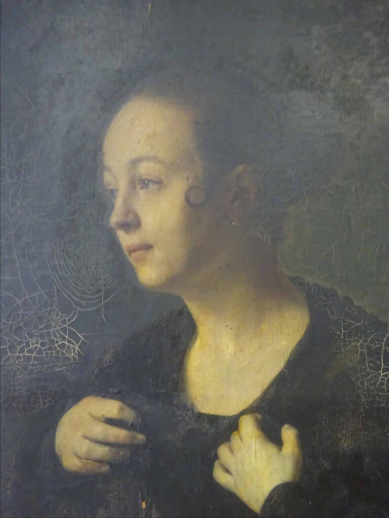 Bernard CLARIS (Actif XIXe siècle) (Attribué à) - Portrait de femme - Huile sur…