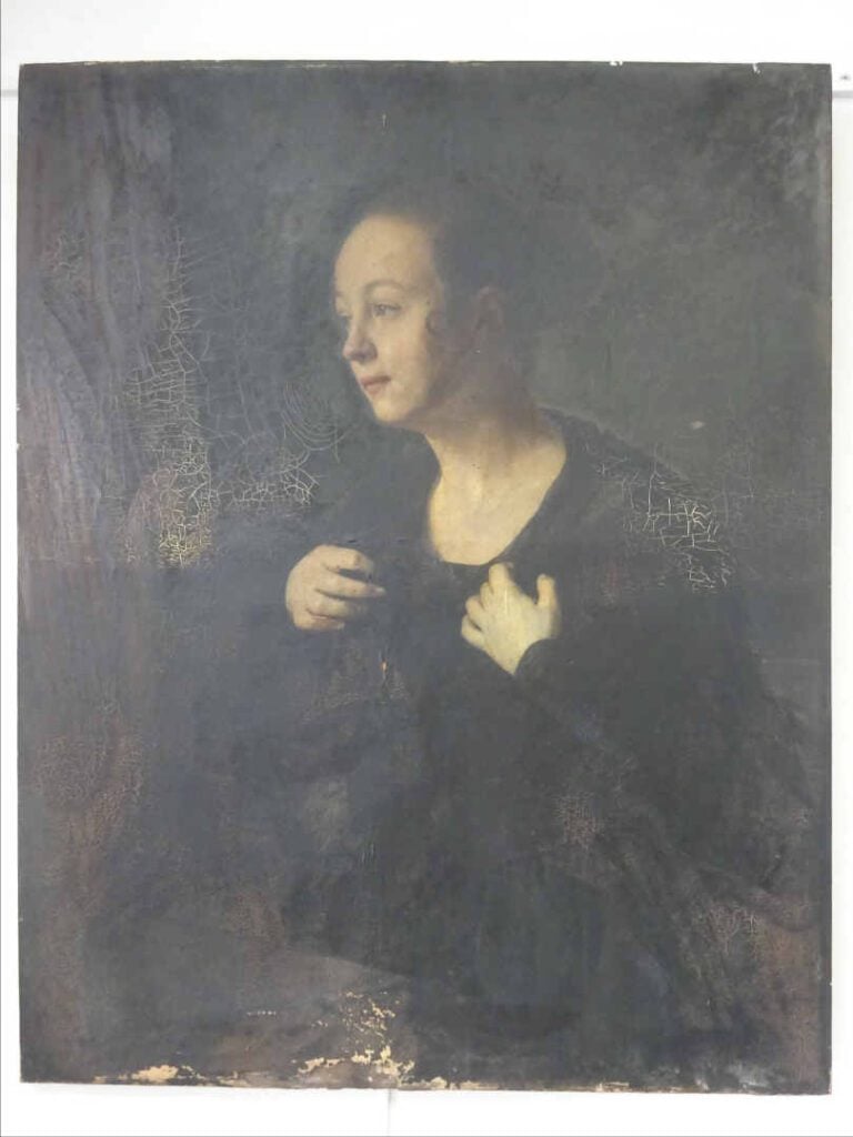 Bernard CLARIS (Actif XIXe siècle) (Attribué à) - Portrait de femme - Huile sur…