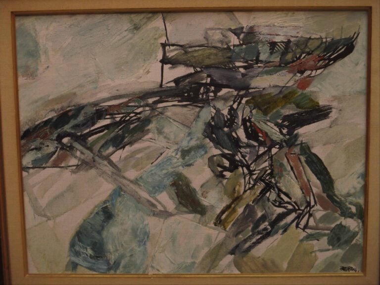 BERTINI - Composition abstraite - Huile sur toile. - Signée en bas à droite. -…