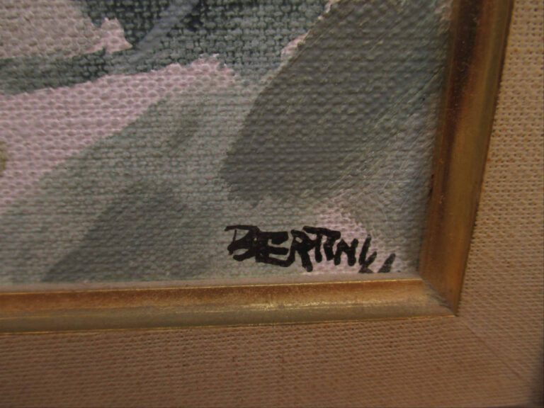 BERTINI - Composition abstraite - Huile sur toile. - Signée en bas à droite. -…
